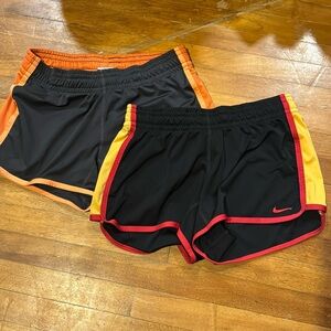 Nike Dri-Fit Shorts Size Extra Small Bundle Yellow Red Orange Grey Black